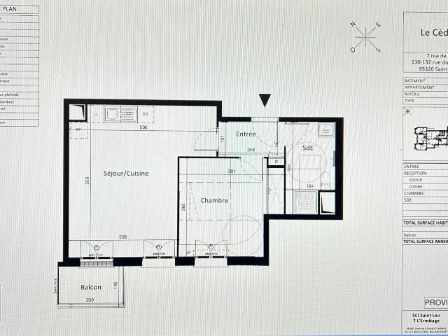 Appartement 2 pièces 46 m²