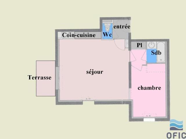 Appartement 2 pièces 46 m²