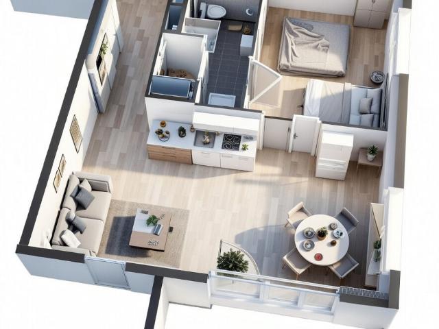 Appartement 2 pièces 46 m²