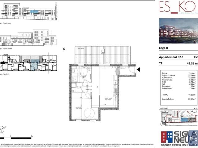 Appartement 2 pièces 48 m²
