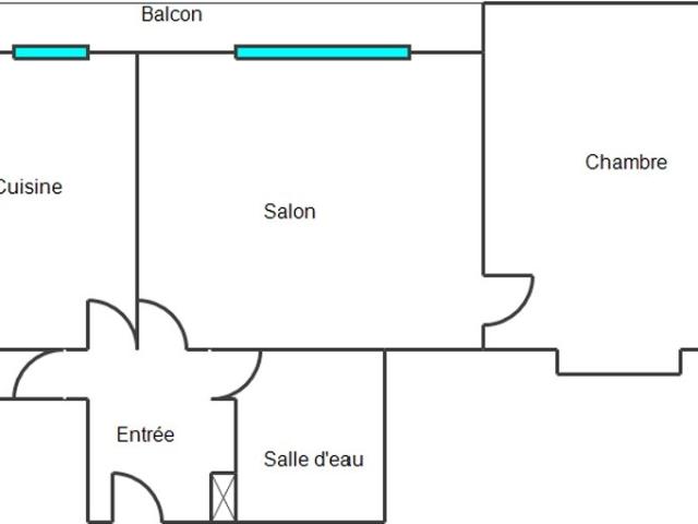 Appartement 2 pièces 48 m²