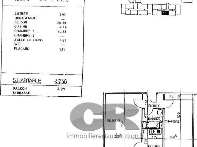 Appartement 2 pièces 48 m²