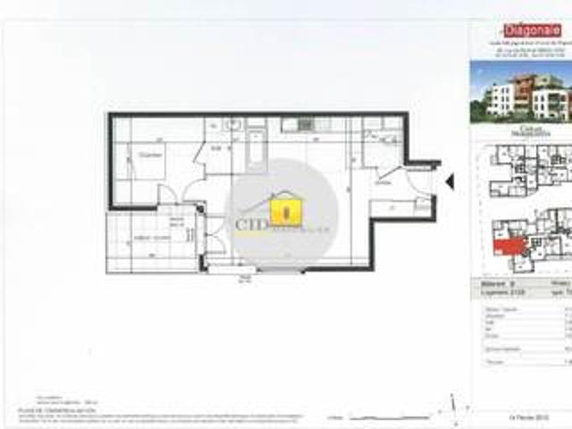 Appartement 2 pièces 49,88 m² Lyon 08