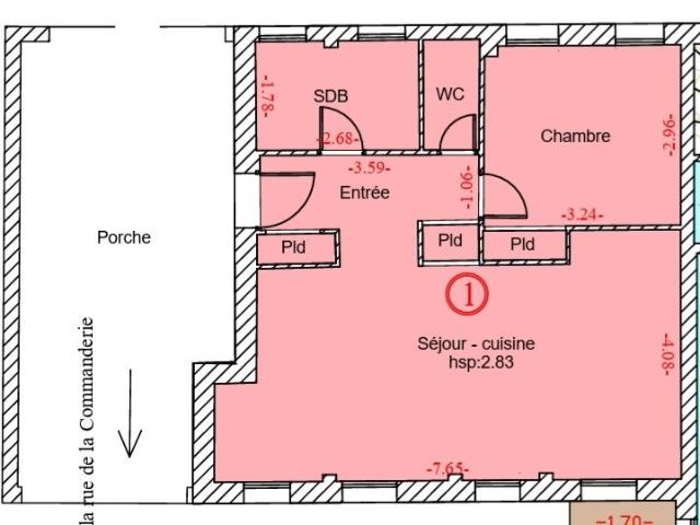 Appartement 2 pièces, 49 m² à louer à Nancy 54000
