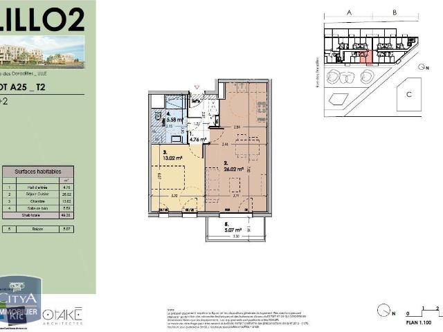 Appartement 2 pièces 49 m²