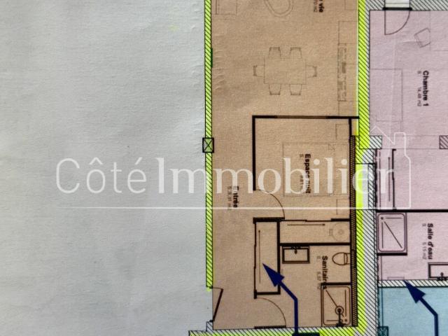 Appartement 2 pièces 49 m²
