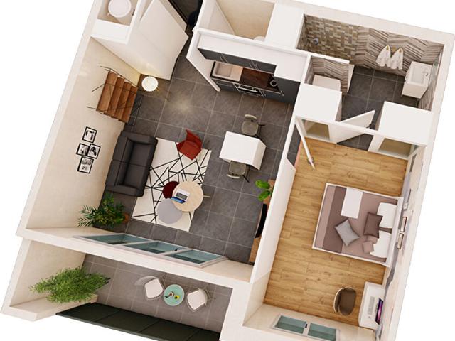 Appartement 2 pièces 49 m²