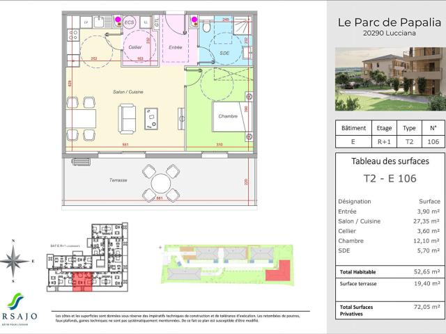 Appartement 2 pièces 47 m²