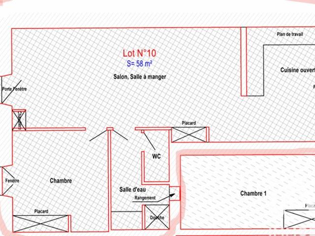 Appartement 2 pièces 53 m²