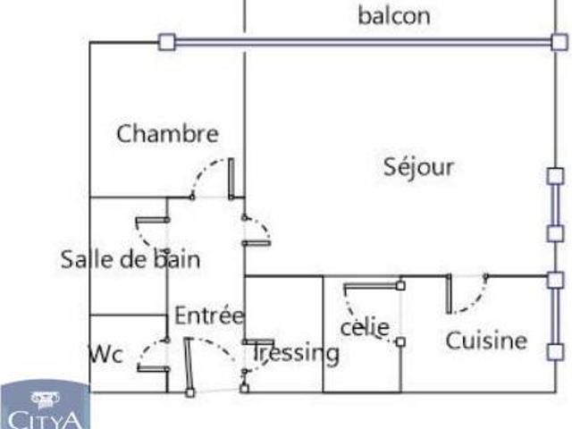 Appartement 2 pièces 50 m²