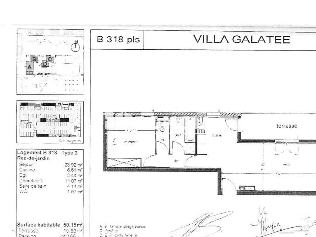 Appartement 2 pièces 50 m²
