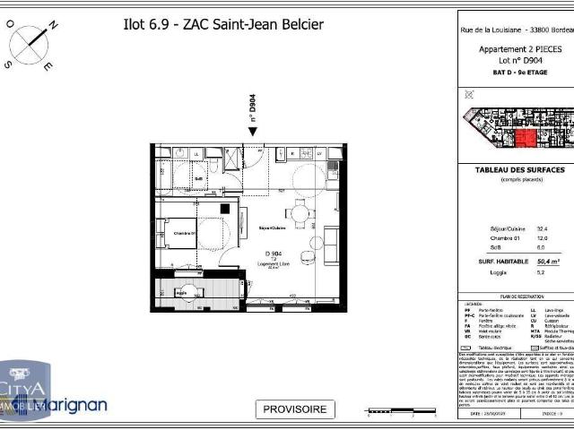 Appartement 2 pièces 50 m²