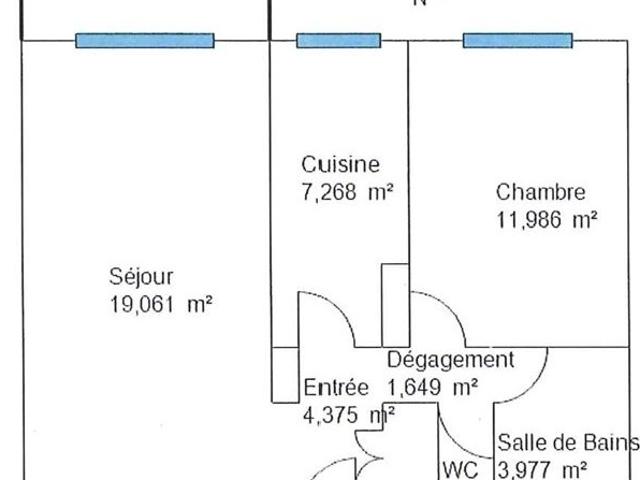 Appartement 2 pièces 50 m²