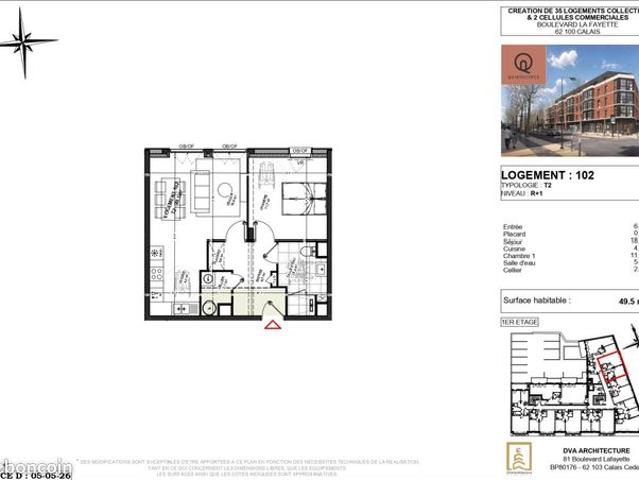 Appartement 2 pièces 50 m²