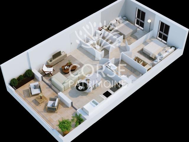 APPARTEMENT 2 PIECES 51,47 m2 PROPRIANO
