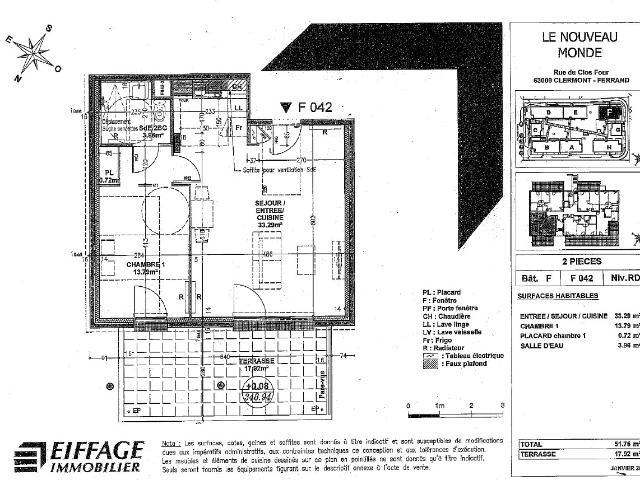 Appartement 2 pièces 51 m²