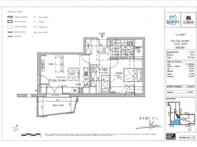 Appartement 2 pièces 51 m²