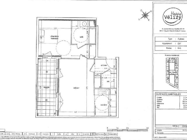 Appartement 2 pièces 51 m²