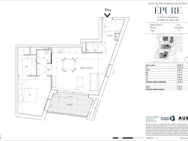 Appartement 2 pièces 51 m²