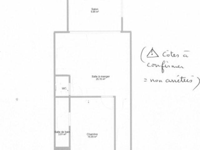 Appartement 2 pièces 50 m²