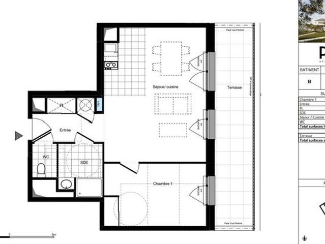 Appartement 2 pièces 52 m²