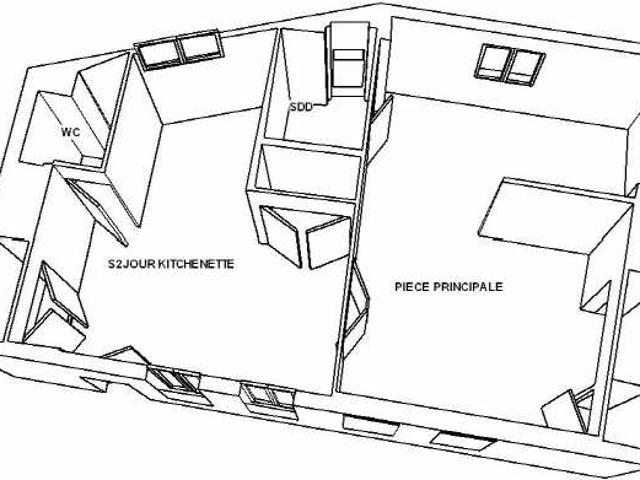 Appartement 2 pièces, 54 m² à louer à Rouen 76000