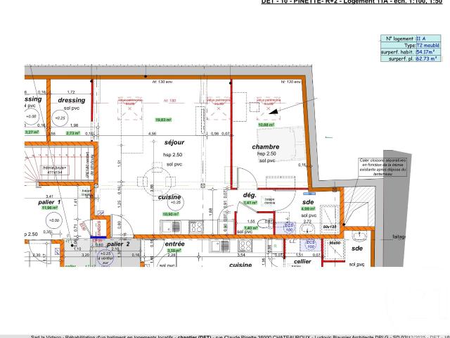 Appartement 2 pièces 54 m²