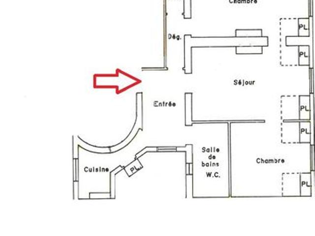 Appartement 2 pièces 56 m²