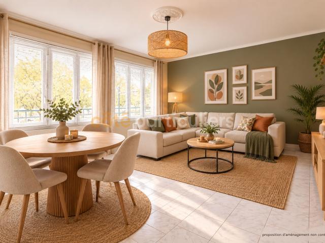 Appartement 2 pièces 62 m²