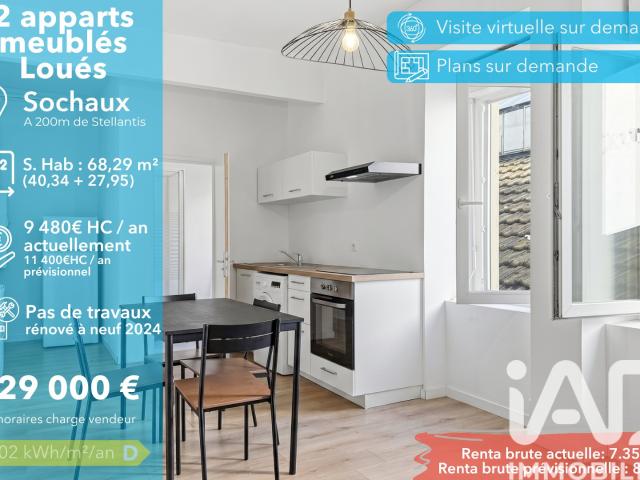 Appartement 2 pièces 68 m²