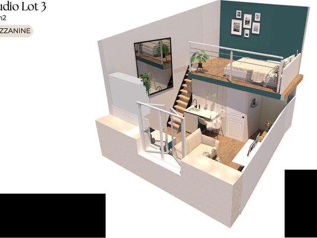 Appartement 2 pièces 23 m²