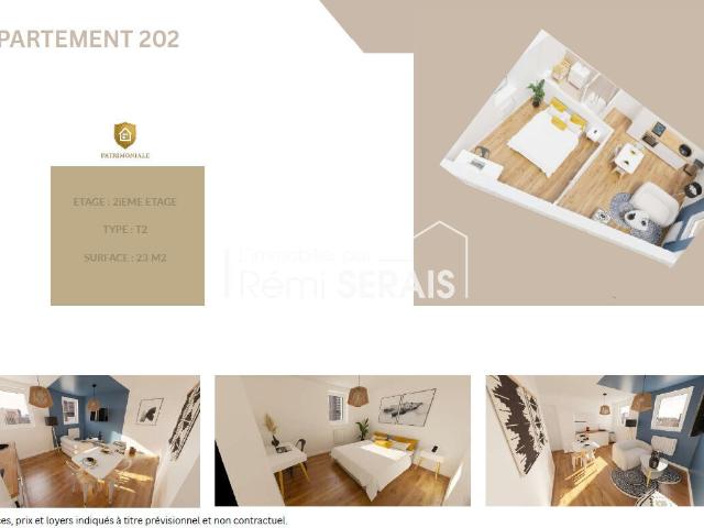 Appartement 2 pièces 23 m²