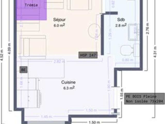 Appartement 2 pièces, 27 m² à louer à Ploërmel 56800