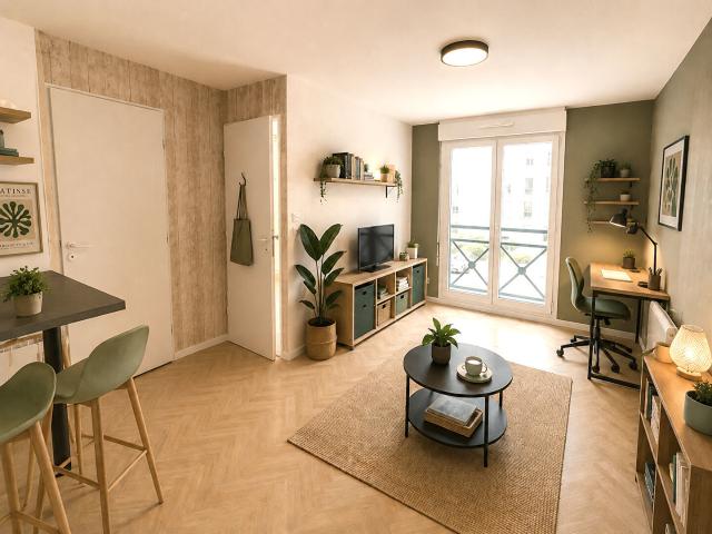 Appartement 2 pièces 28 m²