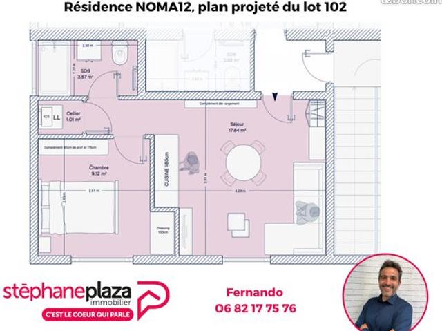 Appartement 2 pièces 32 m²