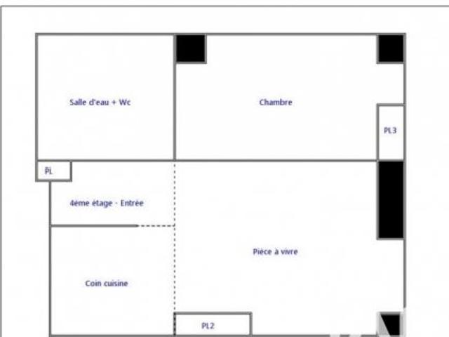 Appartement 2 pièces 37 m²