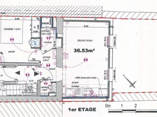 Appartement 2 pièces 37 m²