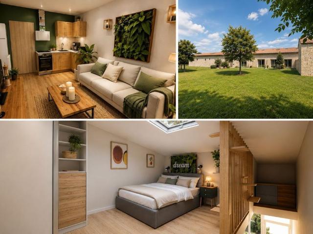 Appartement 2 pièces, 35 m² à louer à Fours 33390