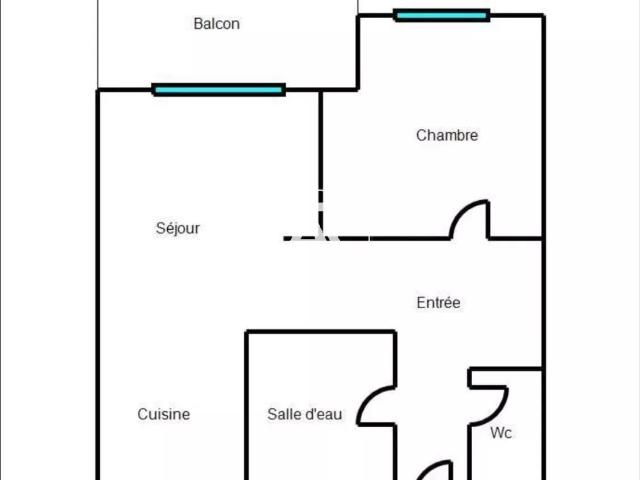 Appartement 2 pièces 36 m²