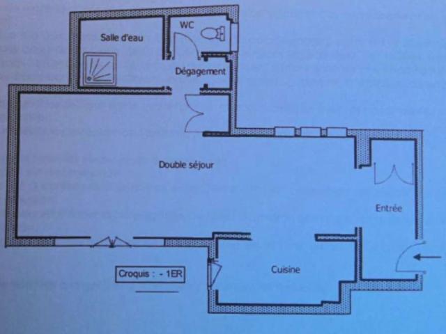 Appartement 2 pièces 38 m²