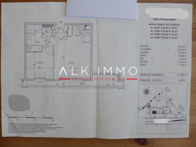 Appartement 2 pièces 38 m²