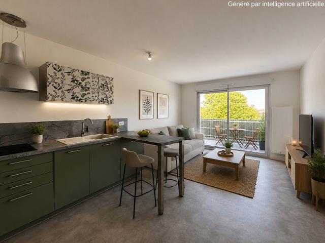 Appartement 2 pièces 39 m²