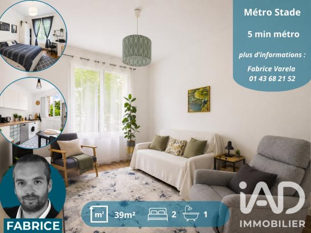 Appartement 2 pièces 39 m²