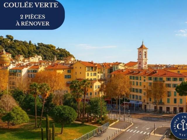 Appartement 2 pièces à rénover coulée verte 33 m²