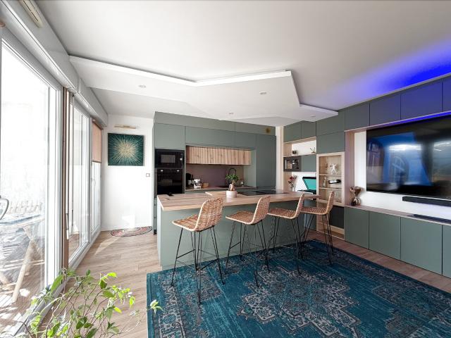 Appartement 2 pièces de 49,29 m2 avec balcon et garage