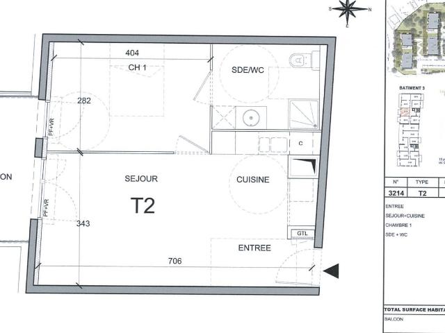APPARTEMENT 2 PIECES LA VALETTE RESIDENCE LA CLAIRIERE D AZUR