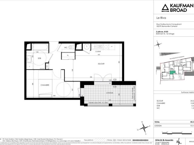 Appartement 2 pièces neuf en résidence sécurisée