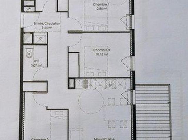 Appartement 3 chambres, Toulon Provence Alpes Côte d'Azur 83200 ES98901773