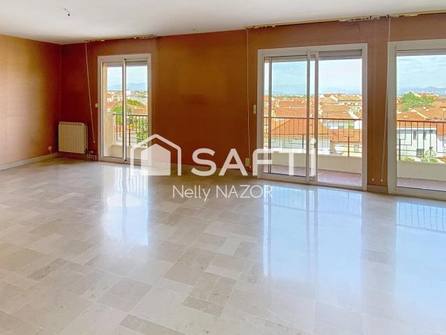 Appartement 3 Faces Vue Canigou Avec Garage 113m² Perpignan