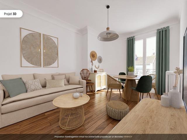 Appartement 3 pièces 47 m²
